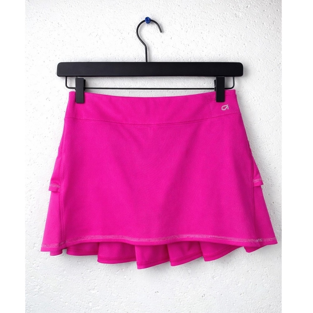 Gap Fit-Girls Hot Pink Activewear Tennis Skort Skirt Shorts‎ Built-in Sz L 10-11